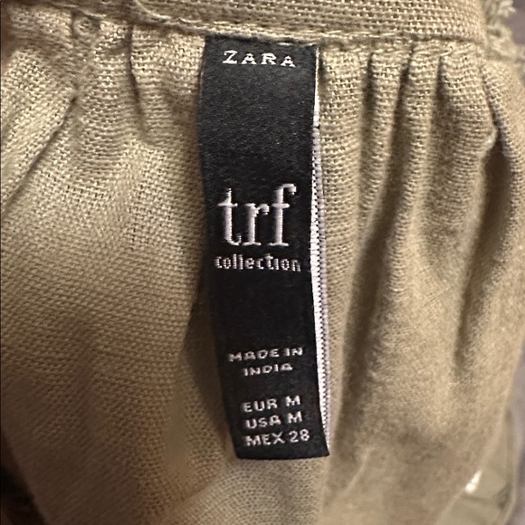 trf Zara Victorian Style Sage Green Boho Lightweight Jacket with Pom Tassels - Picture 5 of 5